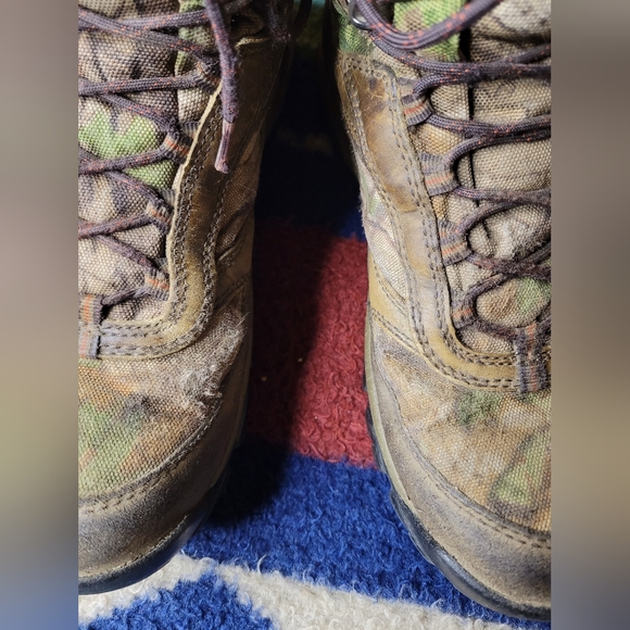 Danner Hunting Boots Mens 7.5 High Ground 8" Real Tree Camo Xtra Green Leather - Picture 3 of 9